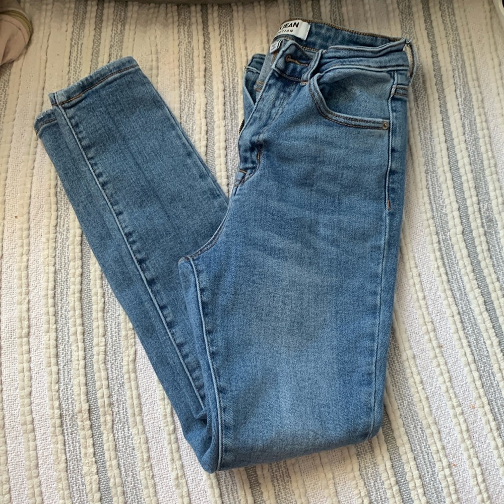 High Waisted- Butt lifting Wax Jeans.